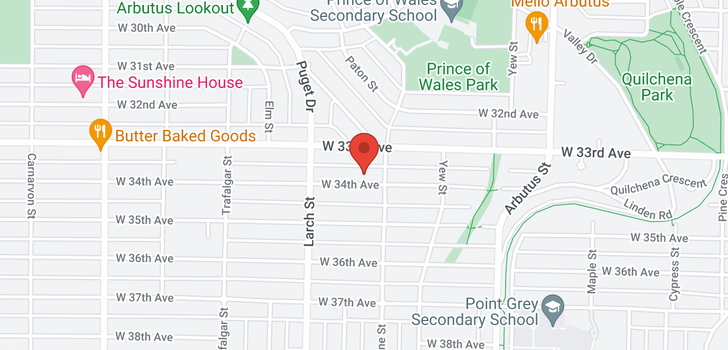 map of 2351 W 34TH AVENUE